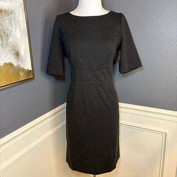 Pure Collection Knit Midi Workwear Sheath Dress - Picture 2 of 9
